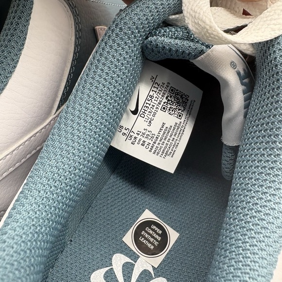 Nike Court Vision Lo NN Low Top White Smokey Blue DH3158-112 Womens Size 9.5 - Picture 5 of 8